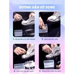 [Tặng bàn chải] Combo 3 Chai Xịt Tạo Bọt vệ sinh giày Sneaker 300ml Làm sạch,Giặt khô giày da, vải 8