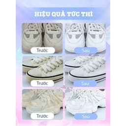[Tặng bàn chải] Combo 3 Chai Xịt Tạo Bọt vệ sinh giày Sneaker 300ml Làm sạch,Giặt khô giày da, vải 7