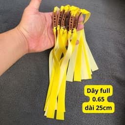 5 dây thun cao su full tay adam vàng size 0.65, khổ 11-18-250, kéo hết tay 1