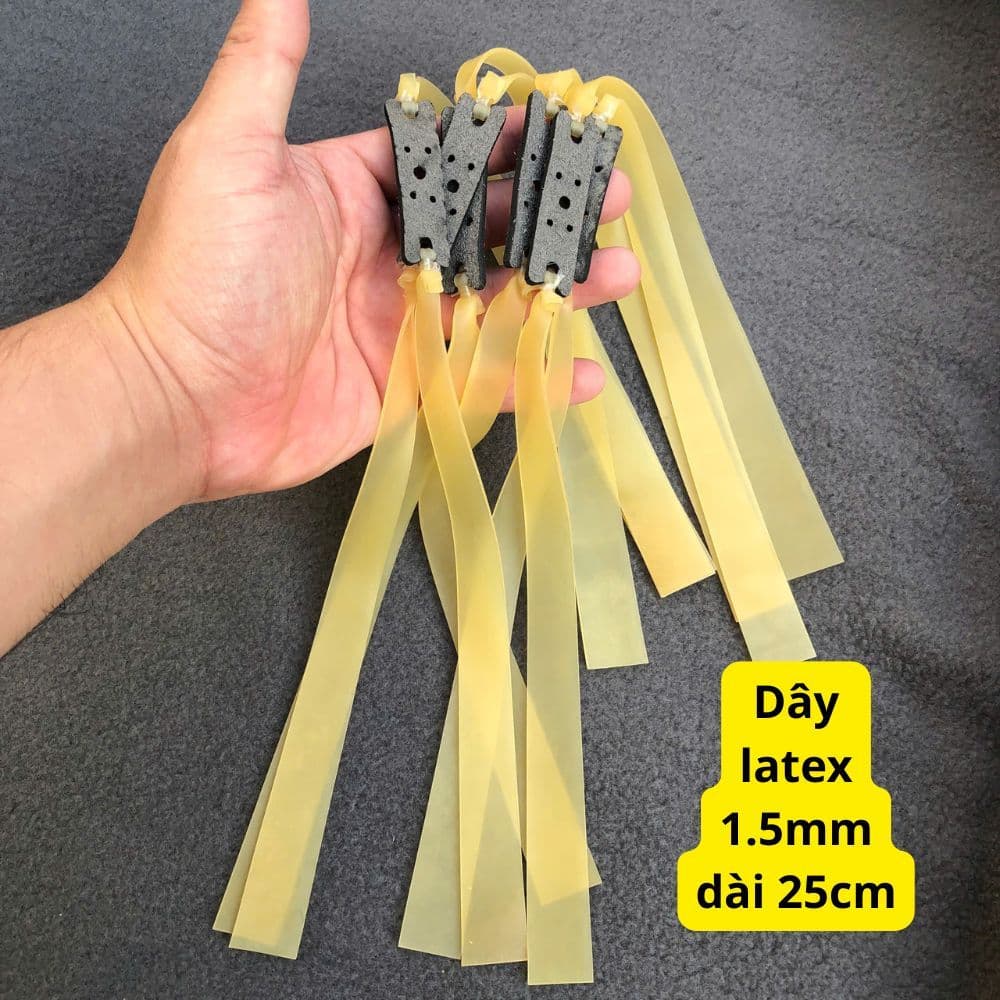 5 dây thun cao su latex size 1.5mm, khổ 13-19-250, cột da to