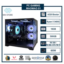 Thùng PC Maomao 01 | Ryzen 5 3400G, 16GB Ram, SSD 500GB, VGA Tùy chọn, Mới BH 36T 1