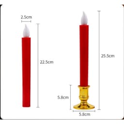 (1 Cặp) Nến Cây Điện Tử LED Dùng Pin AA Sáng Lâu (Đã Gồm Pin) 7