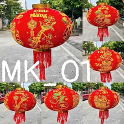 ( 01-02 QUẢ ) CẦU NHUNG đủ size 60cm-80cm-100cm Đèn Lồng Treo Tết Lễ Hội Vạn Sự Như Ý, Chúc Mừng Năm Mới 8