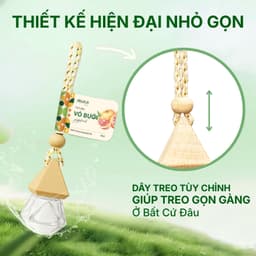 Tinh Dầu Treo Xe Ô Tô, Khử Mùi Thơm Phòng ABURA 10ml Treo Thơm Nhà, Thơm Tủ Quần Áo 5
