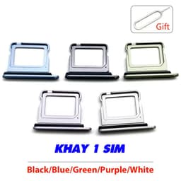 Khay Đựng Sim Thay Thế cho iPhone 17 6.3" bản 1 SIM/2 SIM Loại có Ron Chống Nước & Lẫy Giữ Sim như ZIN 2