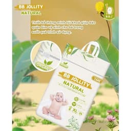 Bỉm BB Jollity Natural | nội địa Nhật chiết xuất từ thảo dược tự nhiên, mềm min, khử mùi, đủ size 5