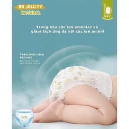 Bỉm BB Jollity Natural | nội địa Nhật chiết xuất từ thảo dược tự nhiên, mềm min, khử mùi, đủ size 2