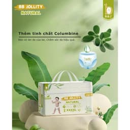 Bỉm BB Jollity Natural | nội địa Nhật chiết xuất từ thảo dược tự nhiên, mềm min, khử mùi, đủ size 4