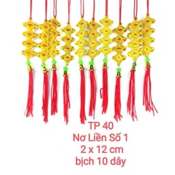 Combo 100 dây treo trang trí tết, khánh treo tết, liễn treo cây mai mẫu ngẫu nhiên 6