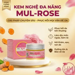 Kem nghệ Mul rose lọ 30gr. Dưỡng da, mờ thâm rạn, Hỗ trợ các vấn đề về da như bỏng, thuỷ đậu, mụn, viêm da 2