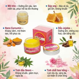 Kem nghệ Mul rose lọ 30gr. Dưỡng da, mờ thâm rạn, Hỗ trợ các vấn đề về da như bỏng, thuỷ đậu, mụn, viêm da 3