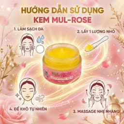 Kem nghệ Mul rose lọ 30gr. Dưỡng da, mờ thâm rạn, Hỗ trợ các vấn đề về da như bỏng, thuỷ đậu, mụn, viêm da 5