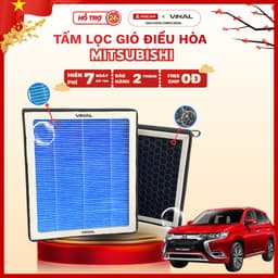 [BẢO HÀNH 2 THÁNG] Lọc Gió Điều Hoà Mitsubishi Ô Tô Xpander Xforce Pajero Sport Attrage Outlanderthan Màng HEPA - VINAL 2