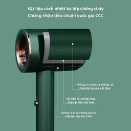 Máy Sấy Tóc Ion Âm Nước Công Suất Lớn Sấy Nhanh Dễ Dùng Có 3 Màu Trắng Xám Xanh_TH 4