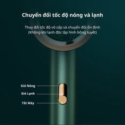 Máy Sấy Tóc Ion Âm Nước Công Suất Lớn Sấy Nhanh Dễ Dùng Có 3 Màu Trắng Xám Xanh_TH 8