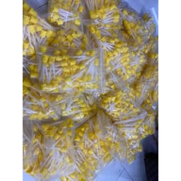 Đầu trộn cao su vàng to túi 50 cái, tỉ lệ 1:1 3