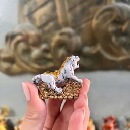 Tượng đồng mini Bạch hổ phong thủy . rộng 5cm 3