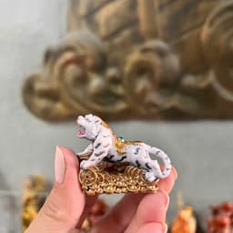 Tượng đồng mini Bạch hổ phong thủy . rộng 5cm 1