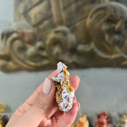 Tượng đồng mini Bạch hổ phong thủy . rộng 5cm 5