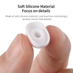 [Núm Bầu Dục] 1 Cặp Nút Cao Su Tai Bluetooth TWS Dạng Lõi OVAL Elip 5