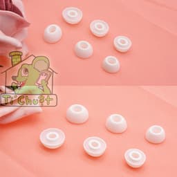 [Núm Bầu Dục] 1 Cặp Nút Cao Su Tai Bluetooth TWS Dạng Lõi OVAL Elip 6
