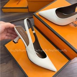[ Giày Dép Huyền My ] Cao Gót 5P Mũi Nhọn Quai Hậu Da Mềm Bóng Nhẹ Hàng Cao Cấp Full Hộp - TT003 6