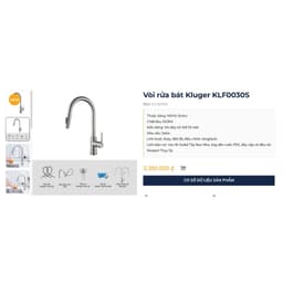Chậu rửa bát Kluger KH8050FS Plus | HÀNG CHÍNH HÃNG 8