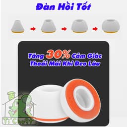 [AP PRO 3] Nút Bọt Biển Bọc Cao Su Tai AP AirPods PRO Gen 3 Memory Foam Silicone Cách Âm & Êm Ái 7