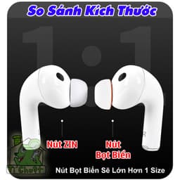 [AP PRO 3] Nút Bọt Biển Bọc Cao Su Tai AP AirPods PRO Gen 3 Memory Foam Silicone Cách Âm & Êm Ái 8