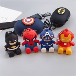 [Kiêm Giá Đỡ ĐT] Bao Ốp AP AirPods Pro 1/2 Silicon Dẻo Siêu Anh Hùng Marvel có Dây Đeo Búp Bê 6