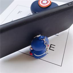 [Kiêm Giá Đỡ ĐT] Bao Ốp AP AirPods Pro 1/2 Silicon Dẻo Siêu Anh Hùng Marvel có Dây Đeo Búp Bê 9