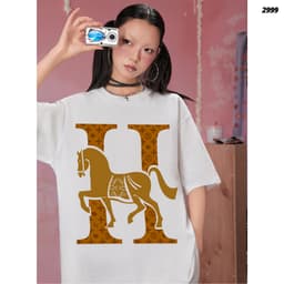Áo Thun HY KORÉ HORSE 2999 Form Rộng Localbrand Oversize Unisex Vải Cotton 75% Nam Nữ Mặc Đẹp 4