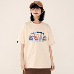 Áo Thun HY KORÉ ZOOTOPIA CRAZY ANIMAL 2998 Form Rộng Localbrand Oversize Unisex Vải Cotton 75% Nam Nữ Mặc Đẹp 4