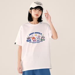 Áo Thun HY KORÉ ZOOTOPIA CRAZY ANIMAL 2998 Form Rộng Localbrand Oversize Unisex Vải Cotton 75% Nam Nữ Mặc Đẹp 2