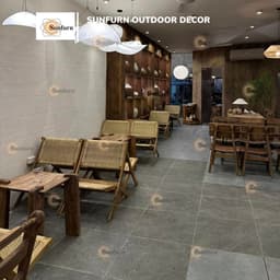 Ghế Cafe Gỗ Xếp Sunfurn A60 (Mây Tròn Đan Mới 100%) - Mẫu Hot Liên Tục Cháy Hàng (Bảo Hành 1 Đổi 1) 9
