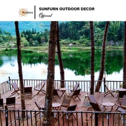 Ghế Xếp Cafe Mini Sunfurn B42 (Mây Nhựa Dẹp Mới 100%) - Size Nhỏ Gọn, Mẫu Hot Cháy Hàng (Bảo Hành 1 Đổi 1) 8
