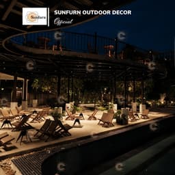 Ghế Xếp Cafe Mini Sunfurn B42 (Mây Nhựa Dẹp Mới 100%) - Size Nhỏ Gọn, Mẫu Hot Cháy Hàng (Bảo Hành 1 Đổi 1) 6