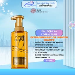 Bộ Gội Xả Dưỡng Tóc Suôn Mượt Cao Cấp L'Oreal Paris Extraordinary Oil Smooth 440ml 5