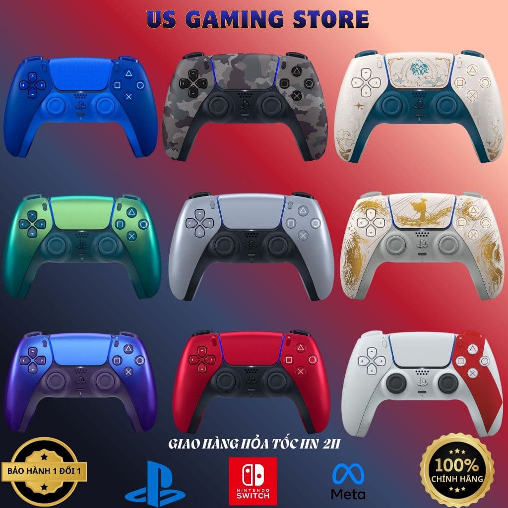 Tay Cầm PS5 - PlayStation 5 DualSense Wireless Controller ( Tặng núm bọc tay cầm)