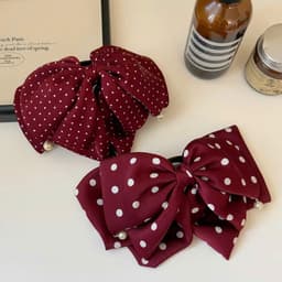 Kẹp Nơ Tiểu Thơ Chấm Bi - Kẹp Nơ Tiểu Thơ Phong Cách Hàn Quốc 6
