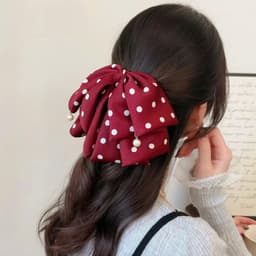 Kẹp Nơ Tiểu Thơ Chấm Bi - Kẹp Nơ Tiểu Thơ Phong Cách Hàn Quốc 3