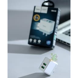 [FULLBOX] Sạc 2 cổng USB-A Max 5A HOCO DM-C2 Chính Hãng có Màn Hình LED Đo Test Dòng Áp Sạc 2 Máy Cùng Lúc 3