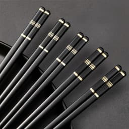 Đũa Viền Vàng Nhựa Cao Cấp-Đũa Nhựa Viền Vàng Chịu Nhiệt Chống Mốc 5