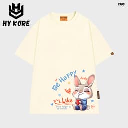 Áo Thun HY KORÉ Judy Drink Water 2900 Form Rộng Localbrand Oversize Unisex Vải Cotton 75% Nam Nữ Mặc Đẹp 1