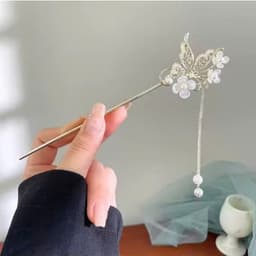 Trâm Cài Tóc Hình Bướm Phong Cách Cổ Điển, Cổ Trang, Hiện Đại 3