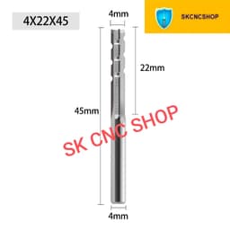 Mũi phay CNC 3 cạnh có rãnh thoát phôi - SK CNC SHOP 4