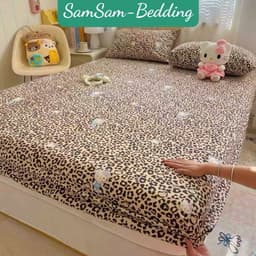 Ga Gối 3 món cotton dệt Chất liệu mềm mịn,thoáng mát sợi vải mượt, thấm hút tốt, giặt lên vẫn mềm 4