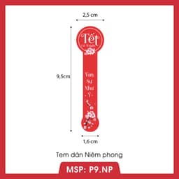Tem Tết nhãn dán Tết niêm phong, Tem Chúc Mừng Năm Mới mã P89 2