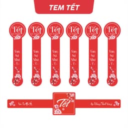 Tem Tết nhãn dán Tết niêm phong, Tem Chúc Mừng Năm Mới mã P89 1