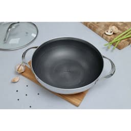 Chảo lẩu Chảo xào phủ chống dính Quantanium vân nổi cao cấp size 24cm 28cm- Kaiyo Nhật Bản 6